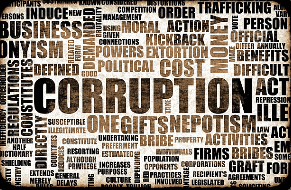 Corruption topic graphic